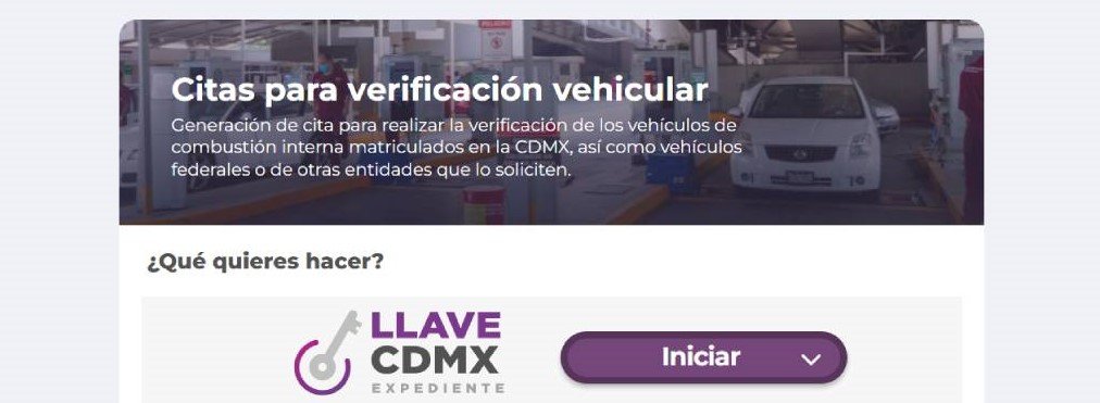 agendar Cita verificación vehicular en CDMX